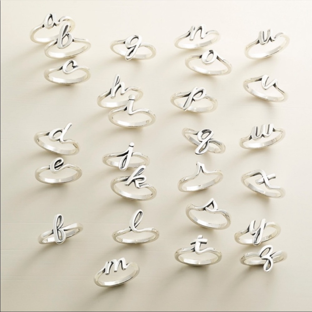 James Avery Initial Ring